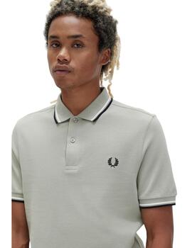 Polo Fred Perry Twin Tipped Hombre Verde