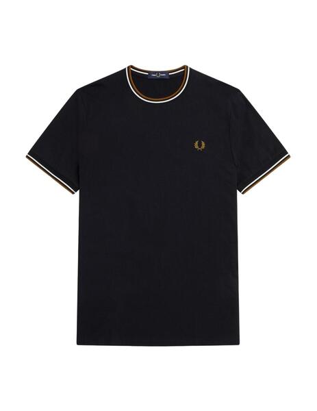 Polo Fred Perry Twin Tipped Hombre Marino