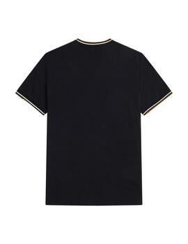 Camiseta Fred Perry Twin Tipped Hombre Marino