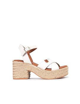 Sandalias Popa Clifton Piel Mujer Blanco