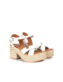 Sandalias Popa Clifton Piel Mujer Blanco