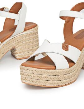 Sandalias Popa Clifton Piel Mujer Blanco