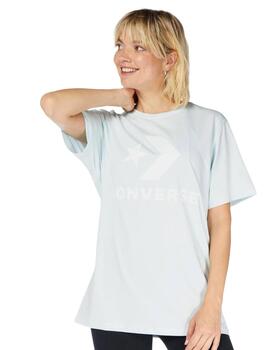 Camiseta Converse Stand Fit Logo Star Chev Unisex Azul