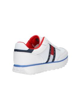 Zapatillas Tommy Jeans Retro Runner Mat Mix Mujer Rojo