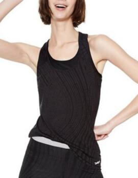 Camiseta Asas Desigual Ts Racer Essentials Mujer Negro