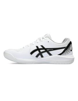 Zapatillas Asics Dedicate 8 Padel Hombre Blanco