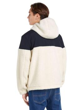Cazadora Tommy Hilfiger Chicago Sherpa Hombre Blanco