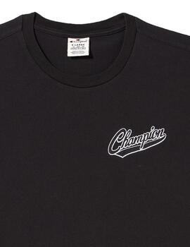 Camiseta Champion  Crewneck Hombre Negro