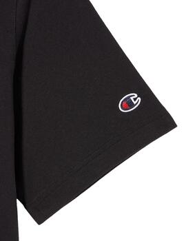 Camiseta Champion  Crewneck Hombre Negro