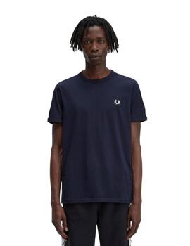 Camiseta  Fred Perry Ringer Hombre Marino