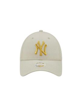 Gorra New Era Unisex Beige