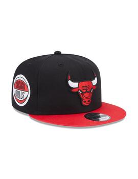 Gorra New Era Chicago Bulls Plana Unisex Negra