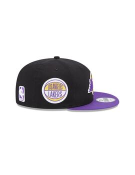 Gorra New Era Lakers Plana Unisex Negra