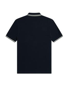 Polo Fred Perry Twin Tipped Hombre Marino