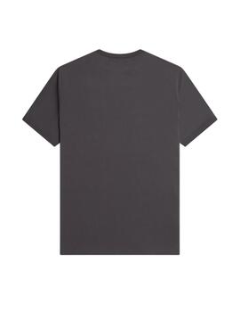 Camiseta Fred Perry Ringer Hombre Gris