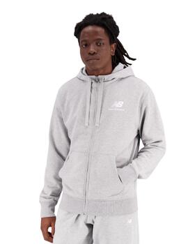 Chaqueta Essentials Stacked Logo Hombre Gris