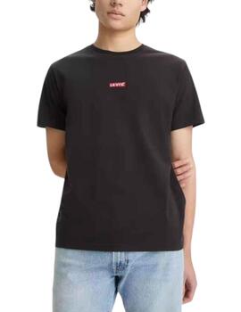 Camiseta Levis Relaxed Hombre Negro