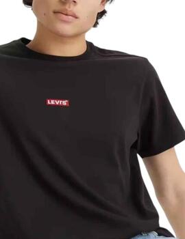 Camiseta Levis Relaxed Hombre Negro