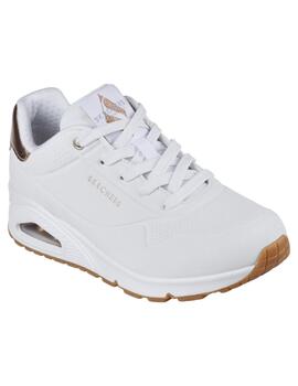 Zapatillas Skechers Uno Stand On Air Mujer Blanco