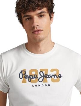 Camiseta Pepe Jeans Wolf Hombre Blanco