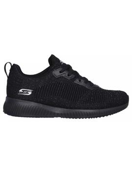 Zapatillas Skechers Bobs Squad Mujer Negro