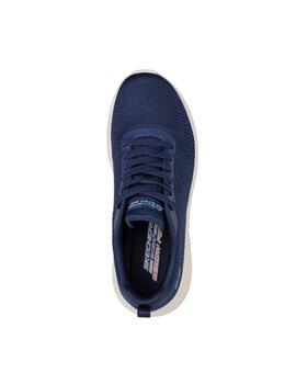 Zapatillas Skechers Bobs Squad Chaos Mujer Azul