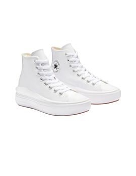 Zapatillas Converse All Star Move Leather Mujer Blanco