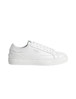 Zapatillas Pepe Jeans Adams Snaky Mujer Blanco