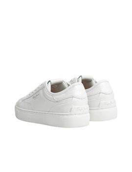 Zapatillas Pepe Jeans Adams Snaky Mujer Blanco