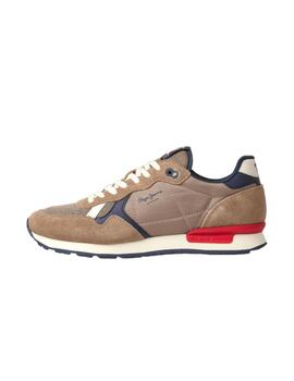 Zapatillas Pepe Jeans Brit Heritage Hombre Marrón