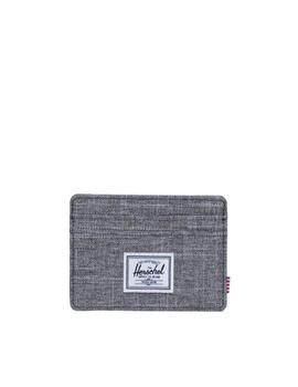 Cartera Herschel Charlie Crosshatch Unisex Gris