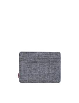 Cartera Herschel Charlie Crosshatch Unisex Gris