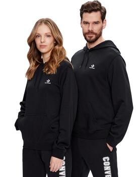 Sudadera Con Capucha Converse Star Chevron Unisex Negro