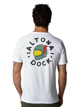 Camiseta Altonadock Casco Hombre Blanco