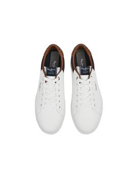 Zapatillas Pepe Jeans Kenton Court Hombre Blanco