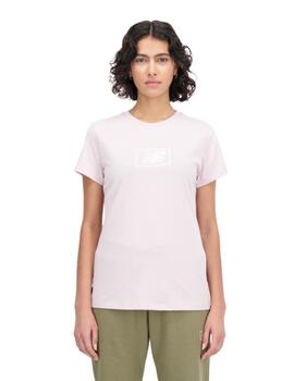 Camiseta New Balance Essentials Mujer Rosa