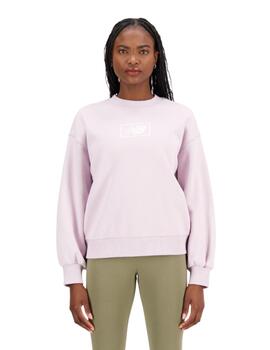 Sudadera New Balance Essentials Brushed Mujer Rosa