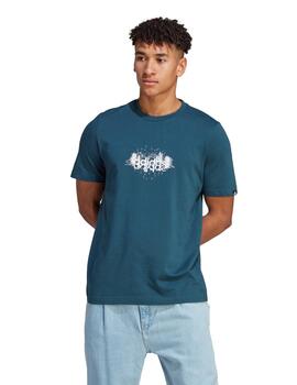 Camiseta Adidas Mystic Linear Hombre Azul