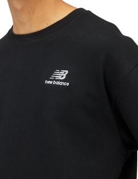 Sudadadera New Balance Uni-ssentials Unisex Negro