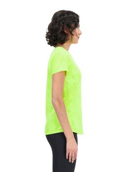 Camiseta New Balance Q Speed Jacquard Mujer Verde