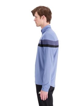 Camiseta New Balance Accelerate Half Zip Hombre Azul