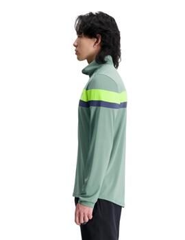 Camiseta New Balance Accelerate Half Zip Hombre Verde