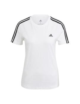 Camiseta Adidas Essentials Slim Mujer Blanco