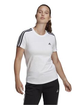 Camiseta Adidas Essentials Slim Mujer Blanco