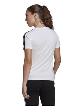 Camiseta Adidas Essentials Slim Mujer Blanco
