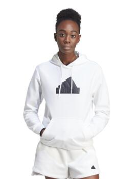 Sudadera Capucha Adidas Mujer Blanco