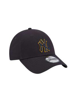 Gorra Eew Era Team Outline Azul Y Amarillo