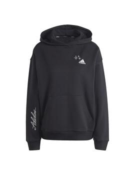 Sudadera Con Capucha Adidas Bluv Q3  Mujer Negro