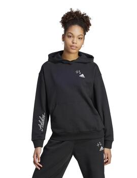 Sudadera Con Capucha Adidas Bluv Q3  Mujer Negro