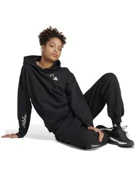 Sudadera Con Capucha Adidas Bluv Q3  Mujer Negro